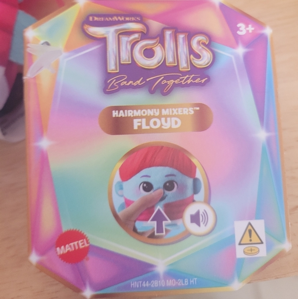 Dreamworks Trolls Band Together Hairmony Mixers Plush W/Sound Floyd Viva - Picture 4 of 4